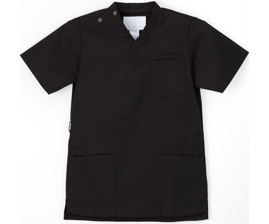 ナガイレーベン 男女兼用スクラブ ブラック M SL-5092 1枚（ご注文単位1枚）【直送品】