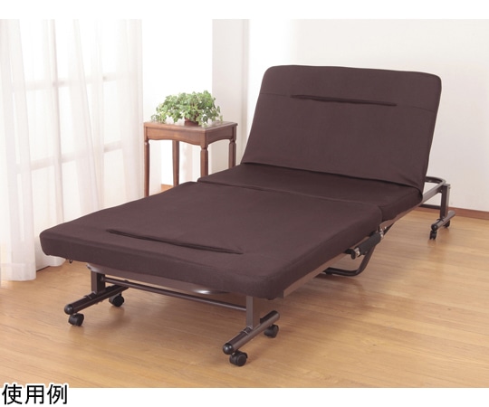 ファミリー・ライフ 折りたたみソフソファベッド ブラウン（組立不要） 0255910 1箱（ご注文単位1箱）【直送品】