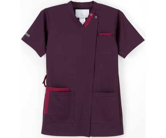 ナガイレーベン 男女兼用スクラブ パープル L AY-5522 1枚（ご注文単位1枚）【直送品】