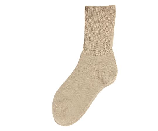 幸和製作所 テイコブじんわりあったかくつ下 婦人用 すべり止め付フィットタイプ ベージュ UK04N 1足（ご注文単位1足）【直送品】