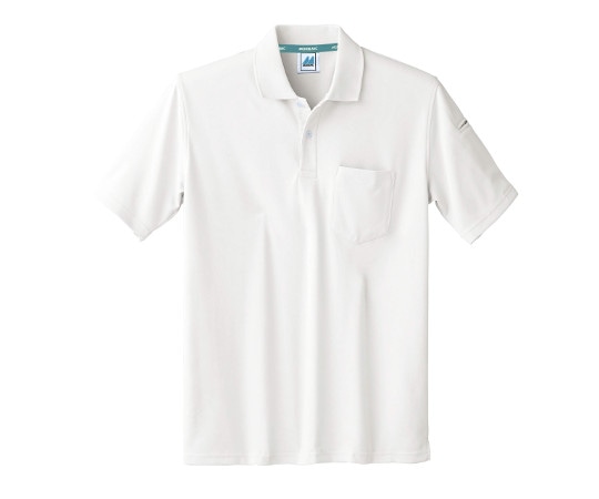 住商モンブラン ポロシャツ 兼用 半袖 白 3L 32-5051 1枚（ご注文単位1枚）【直送品】