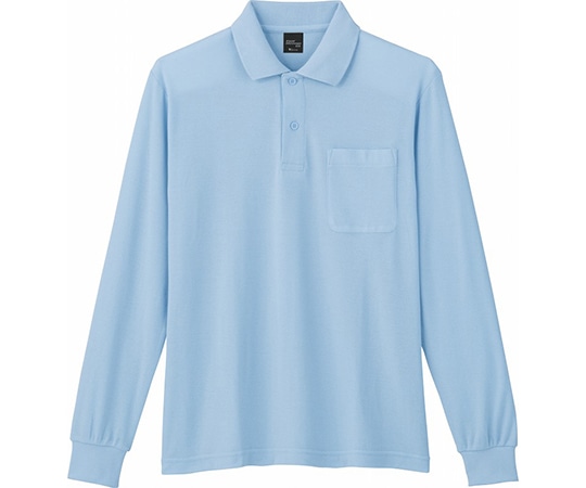 WHISEL（自重堂） 長袖ポロシャツ サックス SS 85844 1枚（ご注文単位1枚）【直送品】