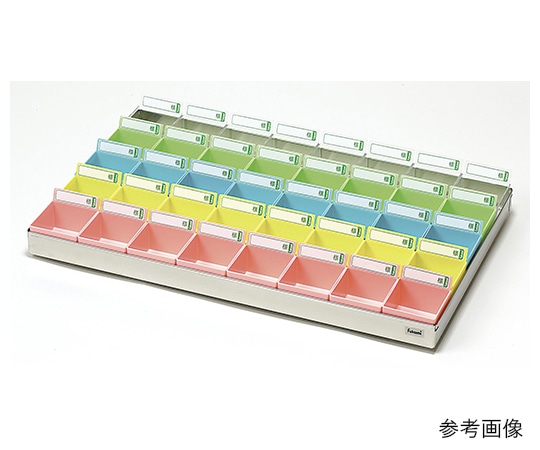 エスティーメディカル 投薬トレー（ハンガー無）40駒（クリア駒） ST-40C 1セット（ご注文単位1セット）【直送品】