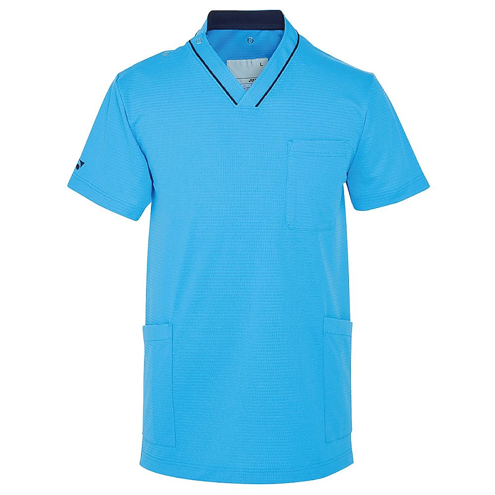 YONEX（トンボ） スクラブ ブルー 3L（身丈76cm） CY805-75 3L 1枚（ご注文単位1枚）【直送品】