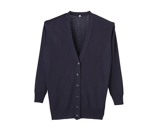 ディーフェイズ 抗ピル長袖ロングカーディガン 濃紺 S D-1002 1枚(ご注文単位1枚)【直送品】
