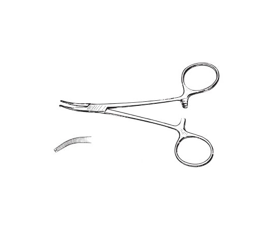 NAPOX モスキート止血鉗子 反有鈎 120mm C-9 1個（ご注文単位1個）【直送品】