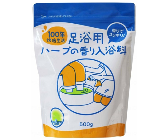 マックス 100年快適生活 足浴用ハーブの香り入浴料 袋 500g HSB 1袋（ご注文単位1袋）【直送品】