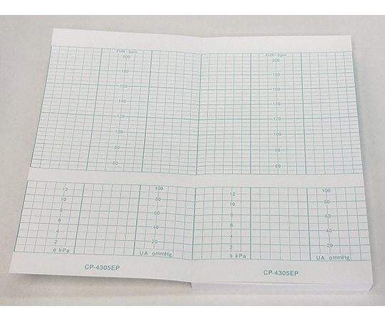 ちばら 分娩監視用記録紙 幅152mm×長14.4m/折90mm（折り畳み型・単色刷） 40冊入 CP-4305EP 1箱（ご注文単位1箱）【直送品】