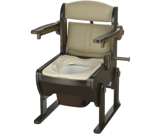 リッチェル 木製きらく 片付け簡単トイレ肘掛跳ね上げN 普通便座 140060 1個（ご注文単位1個）【直送品】