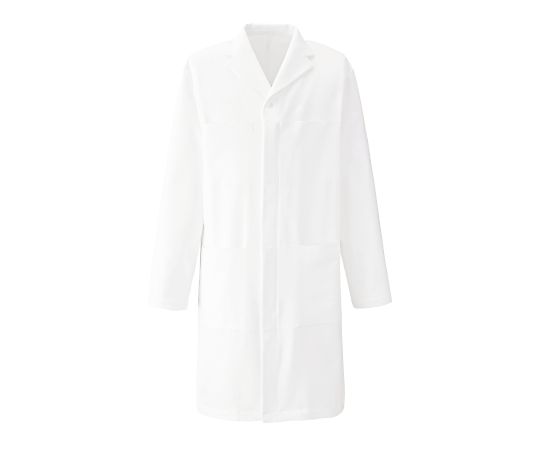 KAZEN メンズドクターコート ホワイト L YW27-1 L 1枚(ご注文単位1枚)【直送品】