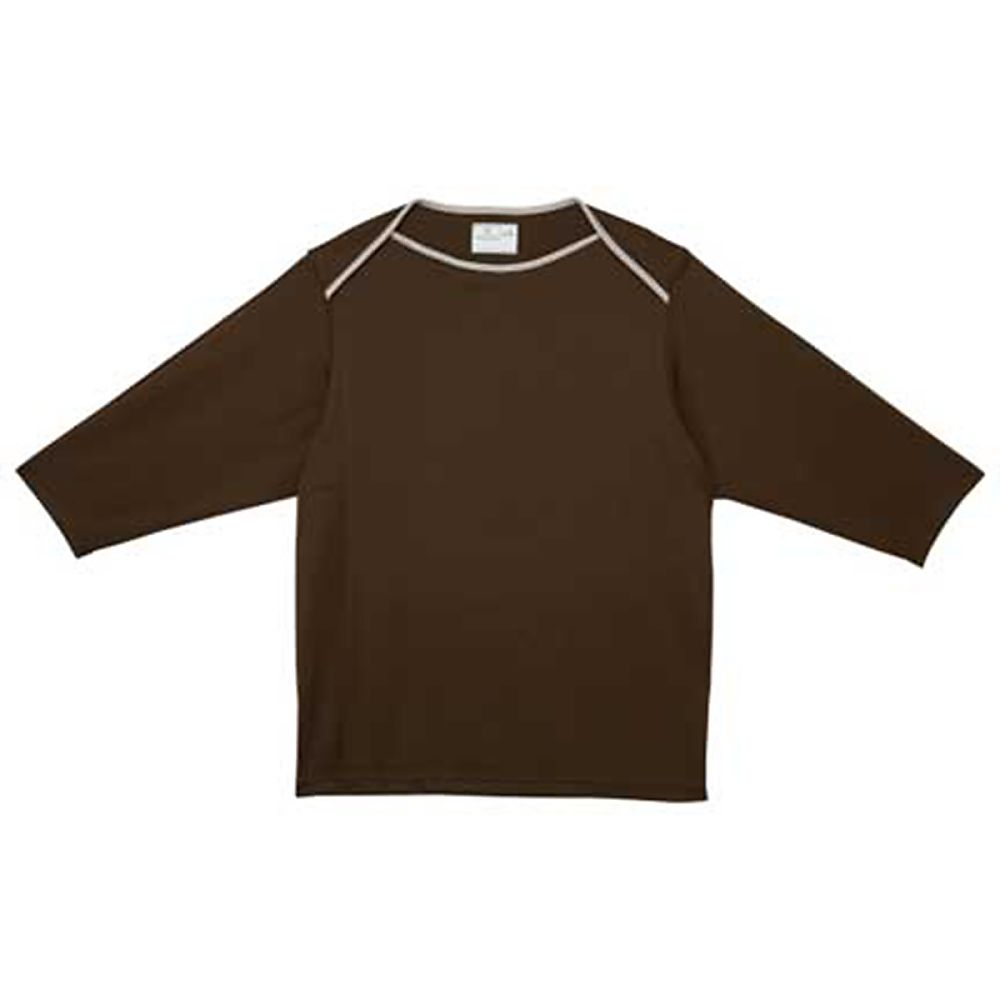 KIRAKU（トンボ） 前開き検診用シャツ ブラウン BL（身丈74cm） CR845-30 BL 1枚（ご注文単位1枚）【直送品】