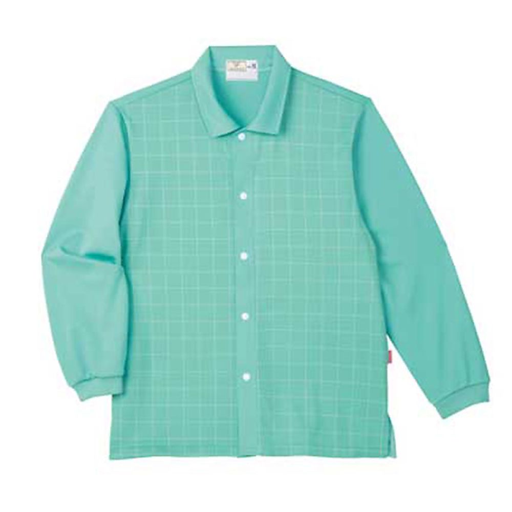 KIRAKU（トンボ） 前開きシャツ ミント M（身丈68cm） CR849-40 M 1枚（ご注文単位1枚）【直送品】