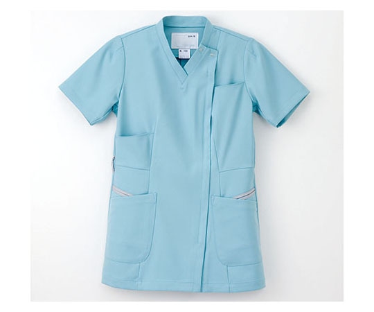 ナガイレーベン 女子上衣 ターコイズ L ML1122 1枚（ご注文単位1枚）【直送品】