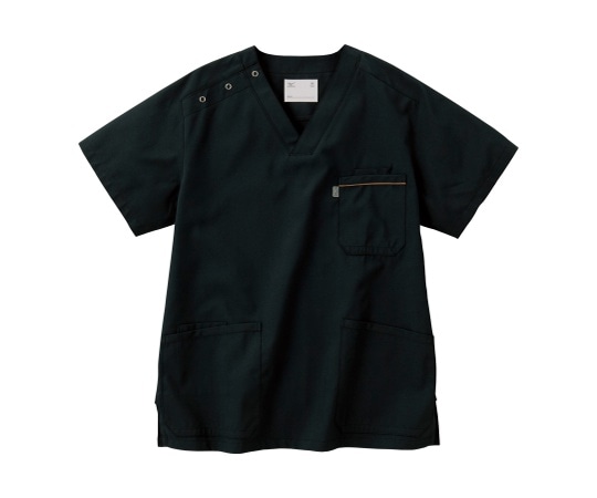 ミズノ（チトセ） 男女兼用スクラブ ブラック LL MZ-0018 C-10 LL 1枚（ご注文単位1枚）【直送品】