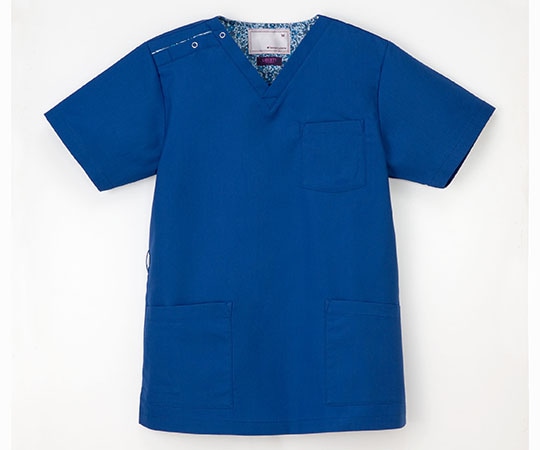 ナガイレーベン 男女兼用スクラブ ロイヤルブルー S LBL4372 1枚（ご注文単位1枚）【直送品】