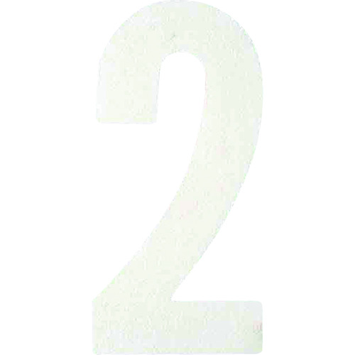 トラスコ中山 アトムペイント フロアサイン小 ナンバー2（ご注文単位1枚）【直送品】