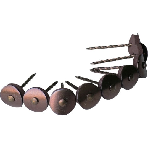 トラスコ中山 ダイドーハント ステンレス連結傘釘 14×38 ブロンズ 9本×50連入(ご注文単位1箱)【直送品】