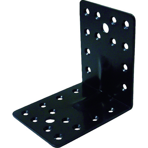 トラスコ中山 ダイドーハント マルチ金物 L型リブ付 ブラック 2.3×70×90×90(ご注文単位1個)【直送品】