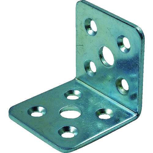 トラスコ中山 ダイドーハント マルチ金物 L型 ユニクロメッキ 2.3×40×42×42(ご注文単位1個)【直送品】