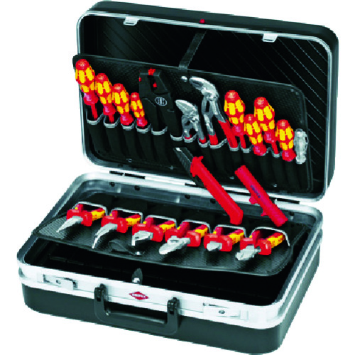トラスコ中山 KNIPEX 002120 ツールケース 20点セット(ご注文単位1セット)【直送品】