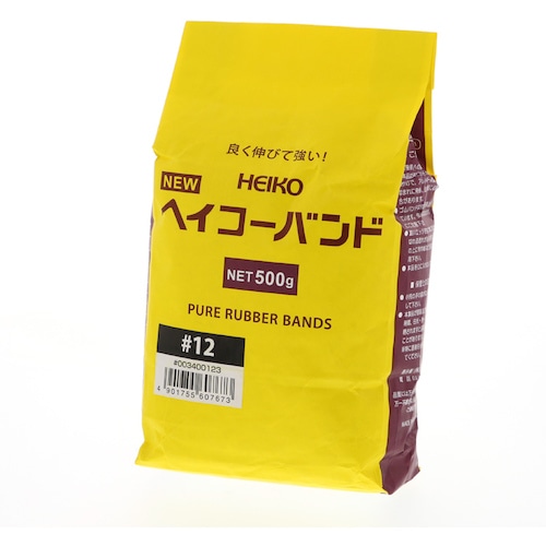 トラスコ中山 HEIKO わごむ ヘイコ-バンド 500g #12 5150本入り(ご注文単位1袋)【直送品】