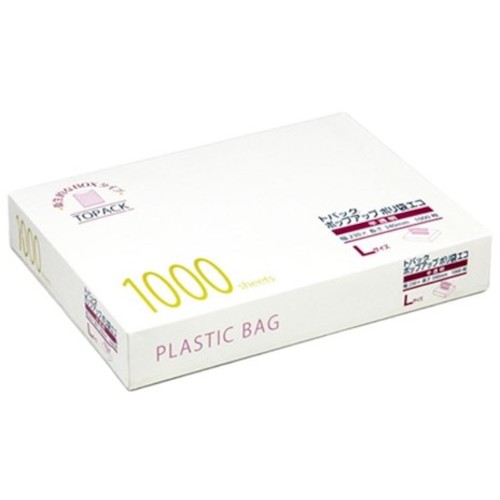 トラスコ中山 オザックス トパック ポップアップポリ袋 エコ L 1000枚(ご注文単位1箱)【直送品】