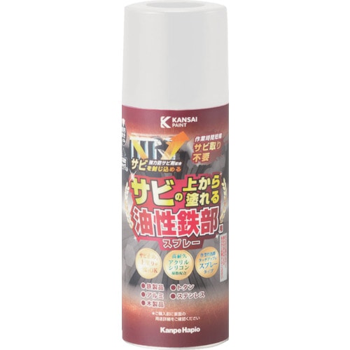 トラスコ中山 KANSAI 油性鉄部用SSP 白 300ml(ご注文単位1個)【直送品】