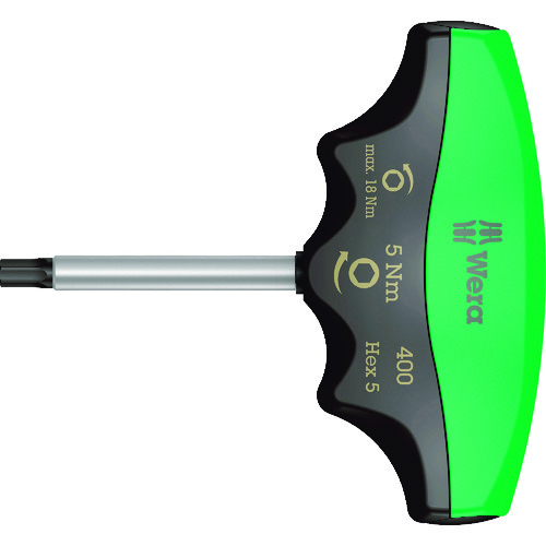 トラスコ中山 Wera 400 トルクドライバーT型 ヘックスプラス六角5.0 / 5.0 Nm（ご注文単位1個）【直送品】