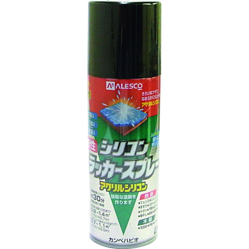 トラスコ中山 KANSAI 油性シリコンラッカースプレー つやけしブラック 420ml(ご注文単位1本)【直送品】
