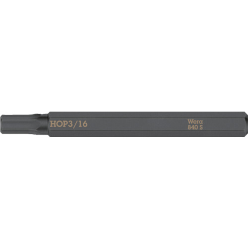 トラスコ中山 Wera 貫通専用差替ビット インチサイズ 対辺3/16(ご注文単位1本)【直送品】