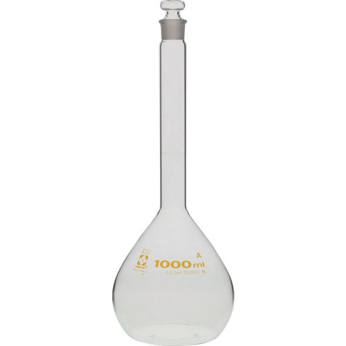 トラスコ中山 SIBATA メスフラスコ スーパーグレード 1L（ご注文単位1本）【直送品】