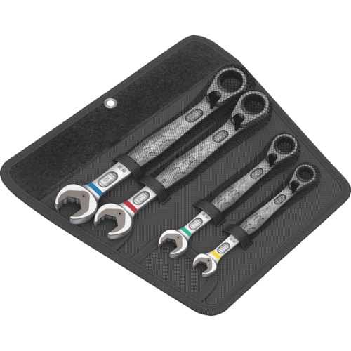 トラスコ中山 Wera コンビネーションラチェットレンチセット(4本組) カラーコード(ご注文単位1セット)【直送品】