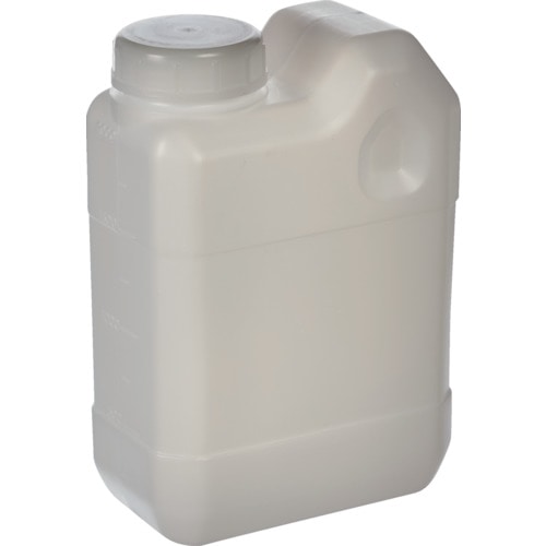 トラスコ中山 サンプラ ポリタンク 角瓶C型(広口タイプ) 2L (50個入)（ご注文単位1箱）【直送品】