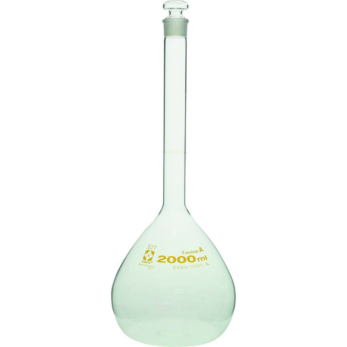 トラスコ中山 SIBATA メスフラスコ カスタムA 2L(ご注文単位1本)【直送品】