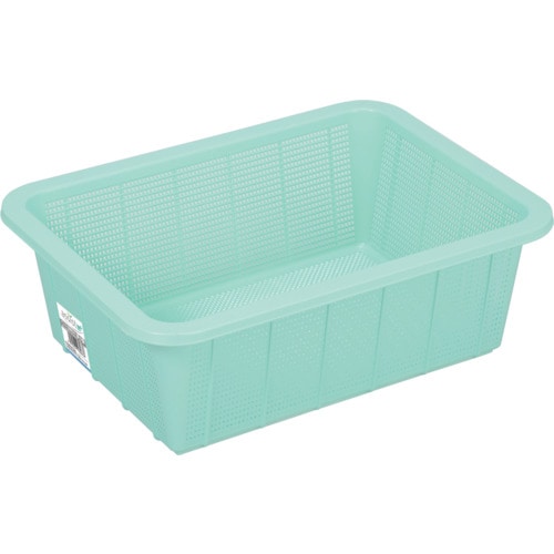 トラスコ中山 TONBO アシスト抗菌角ざる深1グリーン(ご注文単位1個)【直送品】