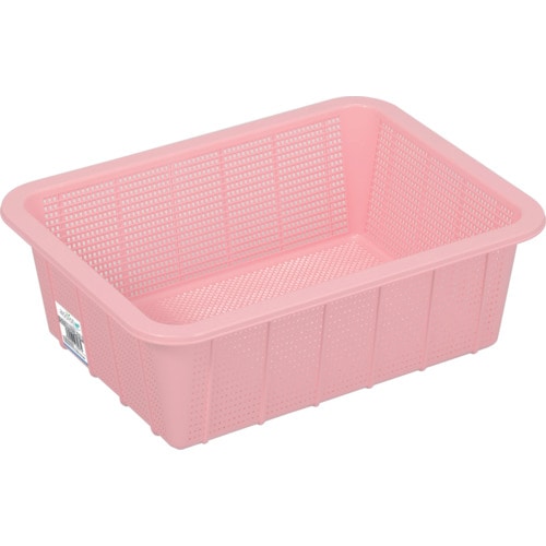 トラスコ中山 TONBO アシスト抗菌角ざる深2ピンク(ご注文単位1個)【直送品】