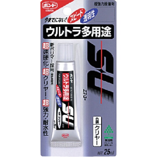 トラスコ中山 コニシ ボンド ウルトラ多用途SU 10ml クリヤー(ご注文単位1個)【直送品】