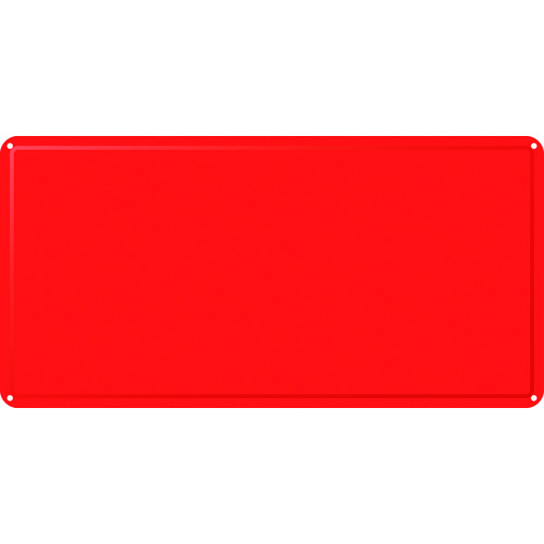 トラスコ中山 緑十字 スチール無地板 赤 スチール-18(赤) 300×600×0.4mm 明治山型（ご注文単位1枚）【直送品】