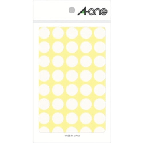 トラスコ中山 3M エーワン[[TM上]] カラーラベル 丸型 15mmΦ 白 (14枚入)（ご注文単位1パック）【直送品】