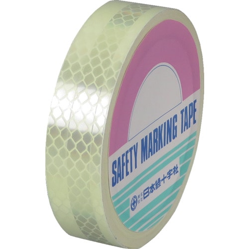 トラスコ中山 緑十字 高輝度蓄光反射テープ AP255 25mm幅×5m 屋内外兼用(ご注文単位1巻)【直送品】