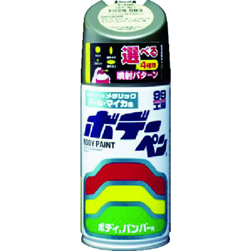 トラスコ中山 ソフト99 ボデーペン(メタリック・マイカ) T-168 シルバー(ご注文単位1本)【直送品】