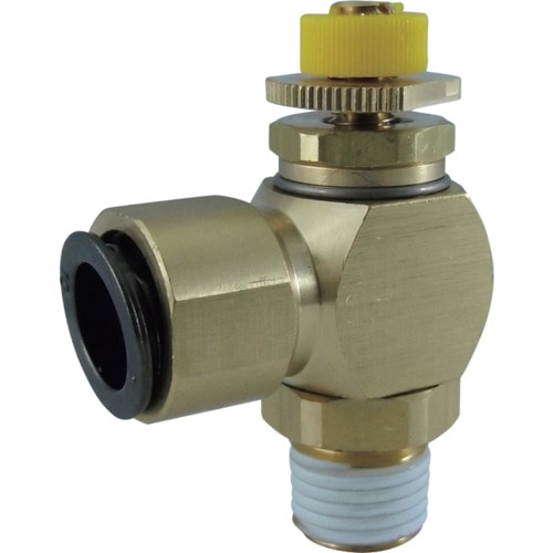 トラスコ中山 チヨダ フジスピードコントローラα(金属)メーターアウト10mm・R1/4(ご注文単位1個)【直送品】