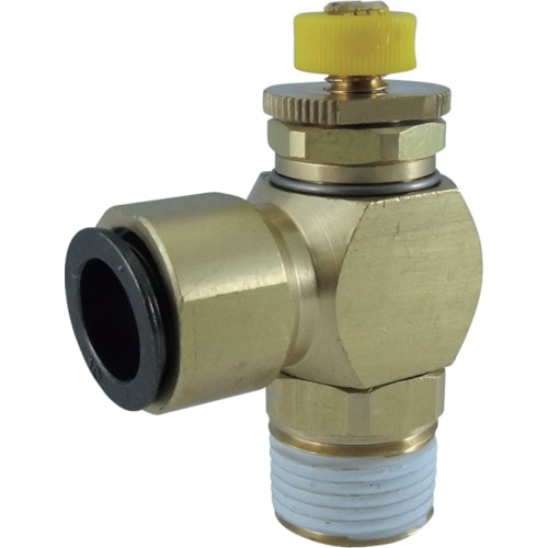 トラスコ中山 チヨダ フジスピードコントローラα(金属)メーターアウト10mm・R3/8(ご注文単位1個)【直送品】