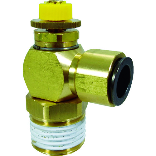 トラスコ中山 チヨダ フジスピードコントローラα(金属)メーターアウト10mm・R1/2(ご注文単位1個)【直送品】