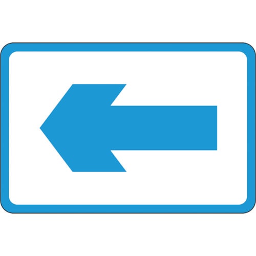 トラスコ中山 緑十字 路面用標識 ←矢印 路面-26 300×450mm 軟質エンビ 裏面糊付（ご注文単位1枚）【直送品】