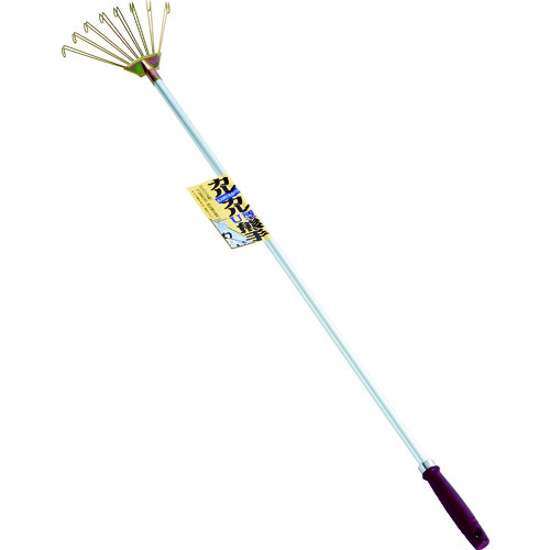 トラスコ中山 浅野木工所 カルカル U型熊手(アルミパイプ柄)(ご注文単位1本)【直送品】