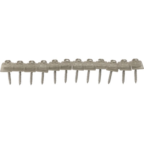 トラスコ中山 ダイドーハント ポリカ連結波板ビス 12連X2本(24本入) 4.2X35mm クリアー(ご注文単位1袋)【直送品】