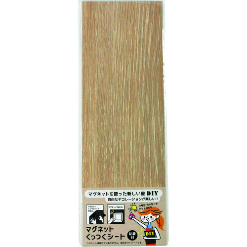 トラスコ中山 ダイドーハント マグネットくっつくシート 100×300 ナチュラルオーク（ご注文単位1枚）【直送品】