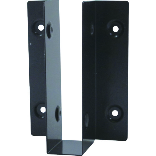 トラスコ中山 ダイドーハント 1×4サポート 受けタイプ縦 羽付 14U5-BK(ご注文単位1個)【直送品】