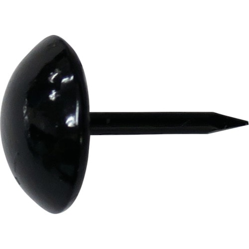 トラスコ中山 ダイドーハント HP 太鼓鋲 黒 13x19 10本入(ご注文単位1パック)【直送品】